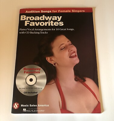 #ad Broadway Favorites with New Audio CD Female Singer Audition Songs Piano Vocal $11.99