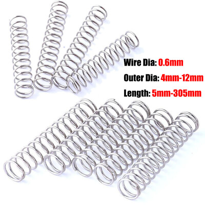 #ad Compression Spring Wire Diameter 0.6mm 304 Stainless Steel Pressure Springs