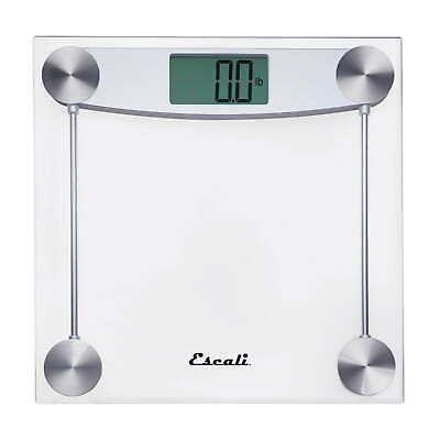 #ad Extra Large Clear Glass Bathroom Body Scale Traditional Square Sleek DesignLCD $22.61