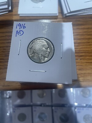#ad 1916 5C Buffalo Nickel