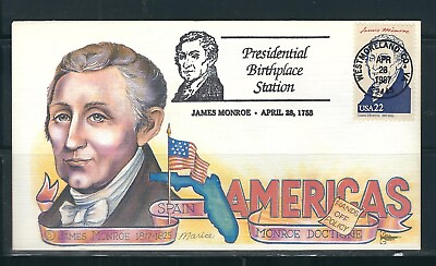 #ad US SC # 2216e James Monroe . Presidential Birthplace Station . Gill Craft