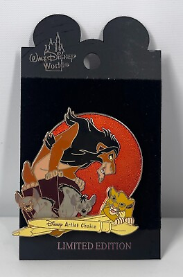 #ad WDW Disney Artist Choice LE 750 The Lion King Limited Edition Pin Scar Simba