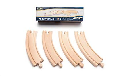 #ad maxim enterprise inc. Curved Wooden Train Track Set 6quot; Curved Railway Track...