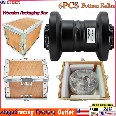 #ad 6PCS Track Roller Bottom Roller For Kubota KX033 4 Excavator Undercarriage