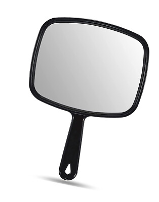 #ad Hand Held Mirror Extra Large For Barber Lady Makeup Beauty Cosmetic With Handle