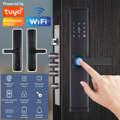 #ad Remote Electronic Intelligent Door Lock Smart Fingerprint Touch Digital Keypad