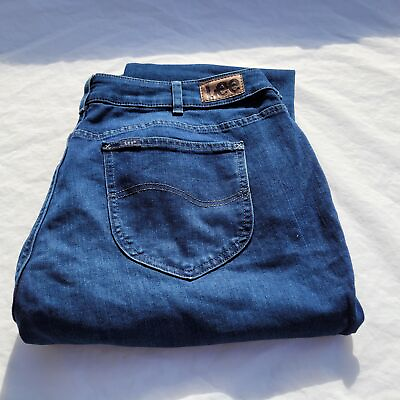 #ad Size 24W Lee Plus Legendary Style Jeans Bootcut Womens Blue Petite Hot Jeans