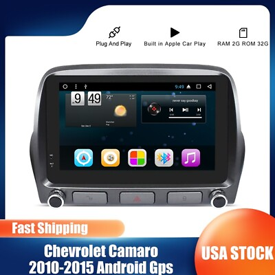 #ad Android For Chevrolet Camaro 2010 2015 Carplay Car Radio Player Auto GPS Navi US