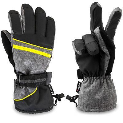 #ad Waterproof Winter Ski Snow Snowboarding Gloves Thermal 3M Thinsulate Warm Fleece