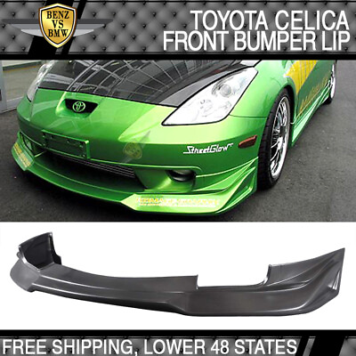 #ad Fits 00 02 Toyota Celica JDM VIP Style Front Bumper Lip Spoiler PU