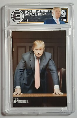 #ad 2005 The Apprentice #1 Donald Trump graded MINT 9 by Electric