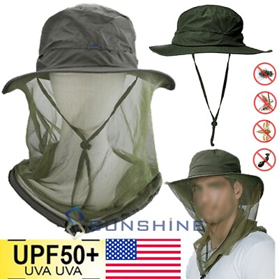 #ad Outdoor Head Face Hidden Mesh Cap Sun Mosquito Bee Insect Bug Protection Net Hat