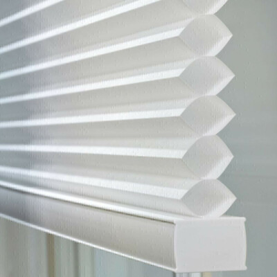 #ad 29 x 64 in Light Filtering Cordless Cellular Shades Bright White **READ**
