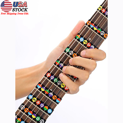 #ad 1pc Guitar Note Stickers Guitar Fret board Sticker For Acoustic Guitar Bass $6.50