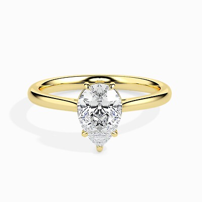 #ad 925 Silver Stunning Solitaire Cubic zirconia Engagement Ring For Women $25.84