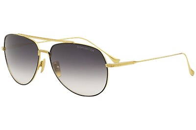 #ad Authentic Dita FLIGHT 004 7804 B 12K 61 Gold Aviator Sunglasses Gold Mirrored