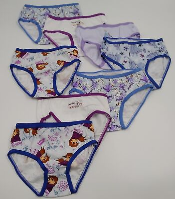 #ad Disney Frozen Days Of The Week Girls Lot 8 Briefs Panties Underwear Size 4 NWOT