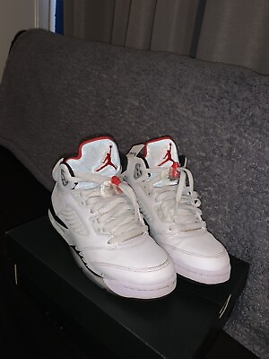 #ad Air Jordan 5 ‘Fire Red’ 2013 M 6 100% AUTHENTIC Reflective tongue