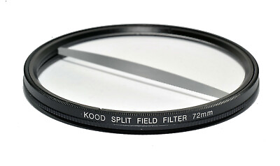 #ad Kood 72mm Split Field Filter 2 Diopter Split Focus Video Filter 72mm