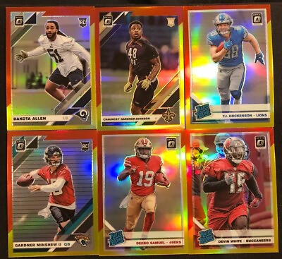 #ad 2019 Donruss Optic Football Red Yellow Prizm Parallel Cards Singles You Pick