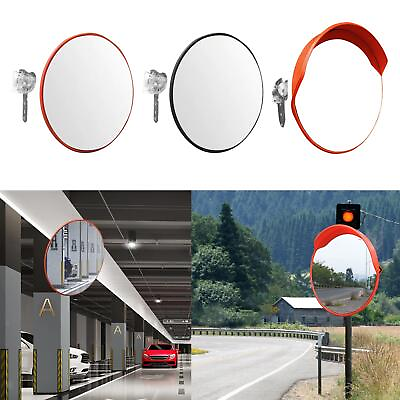 #ad Convex Mirror with Wall Fixing Bracket Garage Adjustable Traffic Mirror Parking