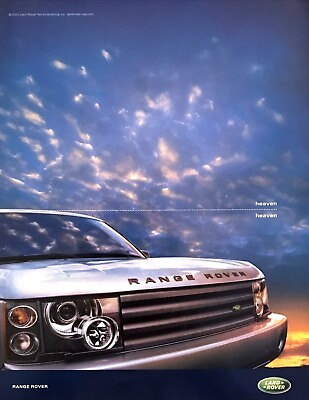 #ad 2005 Land Rover Range Rover SUV photo quot;Heaven on Earthquot; vintage print ad