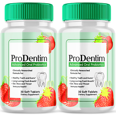 #ad 2 Pack Prodentim Soft Tablets Chewable Probiotic For Gums Teeth 60 Tablets