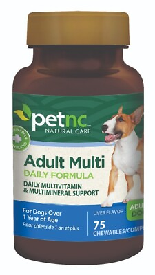 #ad Pet NC Pet Vite Chewables Adult Dog Multi Daily Formula 75ct