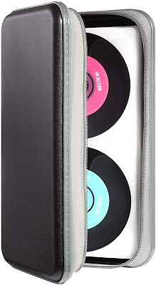 #ad 72 Disc Plastic CD DVD VCD Carry Case Holder Storage Organizer Bag Album Wallet