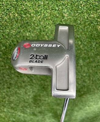 #ad Odyssey White Hot XG 2 Ball Blade Golf Putter Steel Right Handed *Needs Grip
