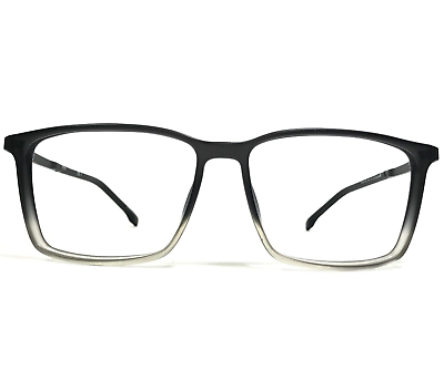 #ad HUGO BOSS Eyeglasses Frames 1251 RIW Black Gray Square Full Rim 58 15 145
