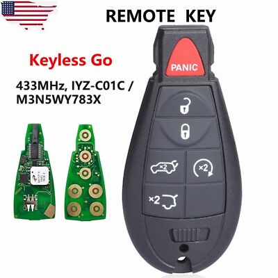 #ad NEW KEYLESS GO PROXIMITY Remote Key Fob For 2012 Jeep Grand Cherokee IYZ C01C