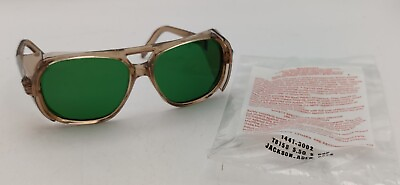 #ad Vintage New Old Stock ADEN Safety Glasses w Side Shields Green Lens Very Cool