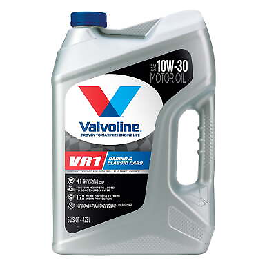 #ad Valvoline VR1 Racing 10W 30 Motor Oil 5QT Motor Oil Obtain Maximum Power Torque
