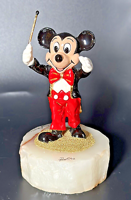 #ad 1992 Ron Lee Disney Mickey Mouse Bandleader Limited Edition Figurine Conductor