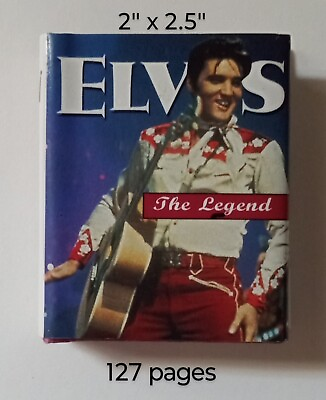 #ad Elvis The Legend Miniature Hardcover Book 1998 Lannamann Tiny Tomes VG Condition