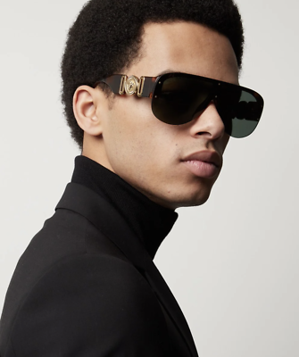 #ad NEW Versace VE4391 531771 Biggie Pilot Sunglasses