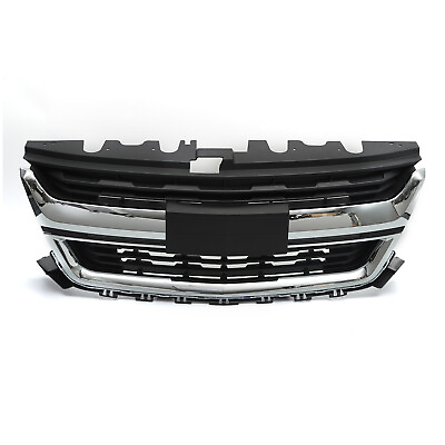 #ad Front Bumper Upper Grille Black W Chrome Fits For Chevrolet Colorado 2015 2020