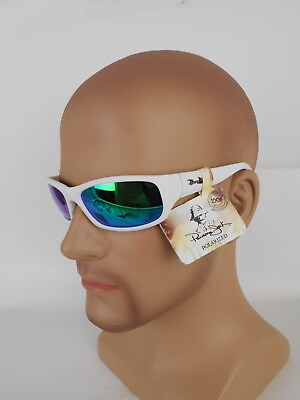 #ad #ad Sunglasses PANAMA JACK WHITE POLARIZED WRAP SR1217 19387SPO100 MIR MSRP $24.99