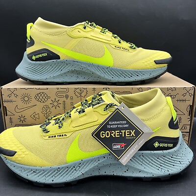 #ad Nike Pegasus Trail 3 GORE TEX Mens Athletic Shoes Yellow DC8793 300 NEW Multi Sz $99.97