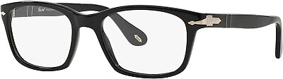 #ad Persol PO3012V 95 52mm Square Eyewear Frames Black Demo Lens $100.99