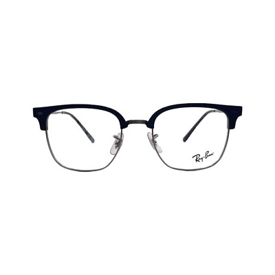 #ad Ray Ban RB7216 New Clubmaster Black on Sliver Eyeglasses Frames 51mm 20mm 145mm $75.00