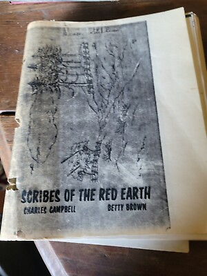 #ad scribes of the red earth by Charles Campbell and Betty Brown