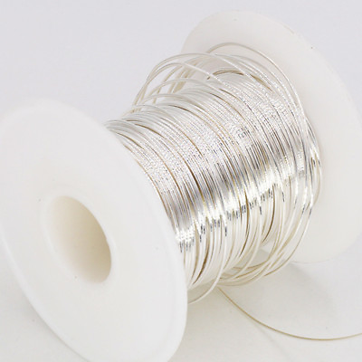 #ad Hifi 1m 99.999% 5N Solid Core Pure Silver Audio Wire DIY Pure silver Cable lot