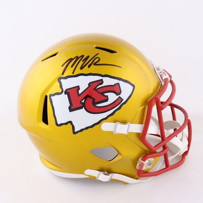 #ad Marquez Valdes Scantling Signed Kansas City Chiefs Flash Replica NFL Helmet COA