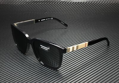 #ad BURBERRY BE4181 300187 Black Grey 58 mm Men#x27;s Sunglasses $139.95