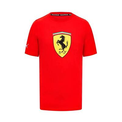 #ad 2024 Ferrari F1 Mens Large Shield T shirt red size S