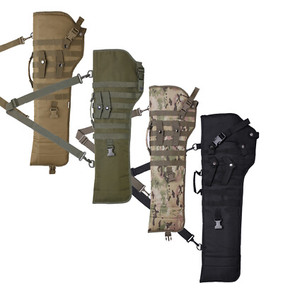 #ad Tactical Shotgun Rifle Scabbard Bag Shoulder Sling Case Holster Molle bags 29quot;