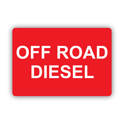 #ad Off Road Diesel Sticker Decal Weatherproof safety industrial label fuel