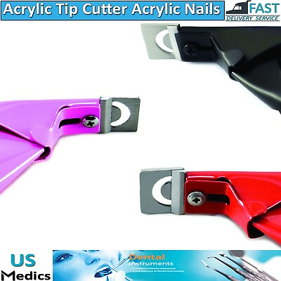 #ad Nail Art Edge Cutter Acrylic Tips Trimmer Clipper Poly Gel False Clipper NEW X3
